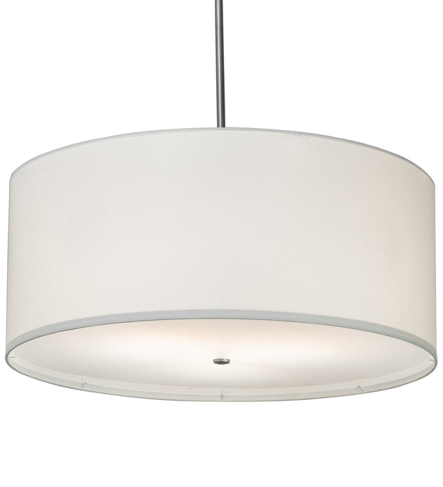 Meyda Tiffany 201762 Three Light Pendant, Brushed Nickel Powder Coat