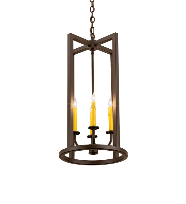 Meyda Tiffany 202044 Four Light Pendant, Oil Rubbed Bronze