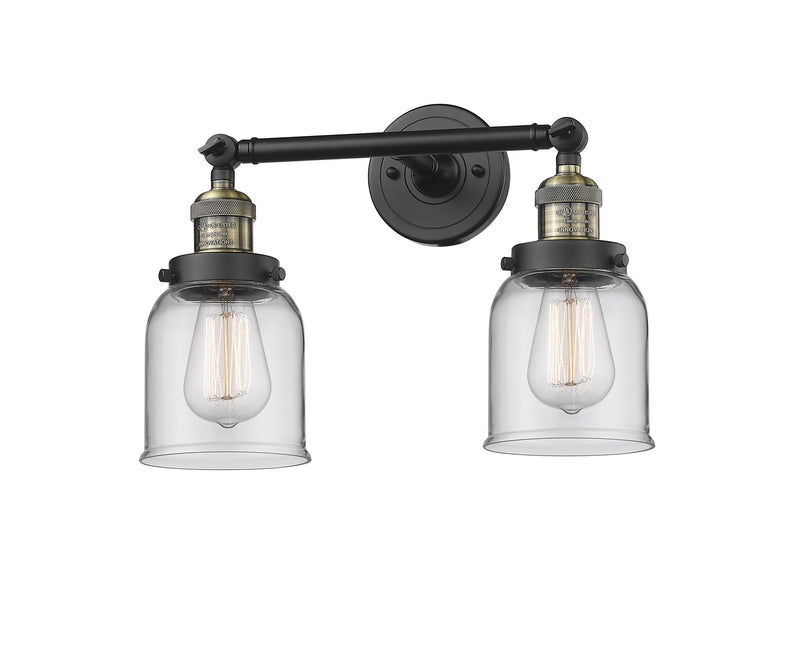 Innovations 208-BAB-G52 Two Light Bath Vanity, Black Antique Brass