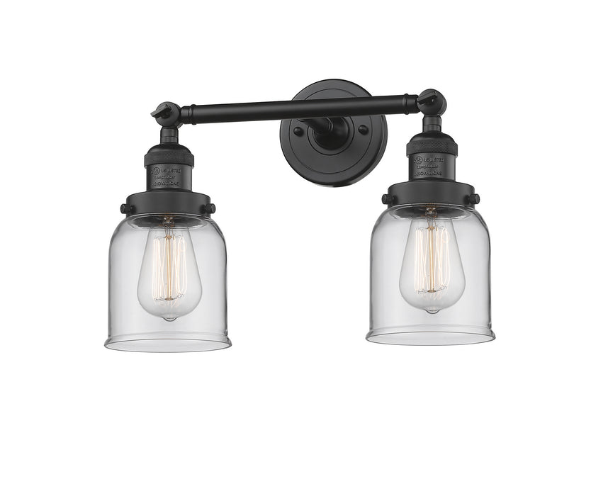 Innovations 208-BK-G52 Two Light Bath Vanity, Matte Black