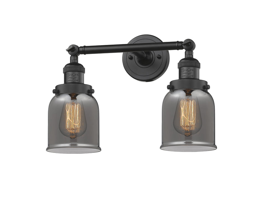 Innovations 208-BK-G53 Two Light Bath Vanity, Matte Black