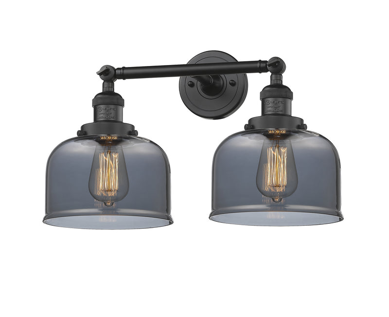 Innovations 208-BK-G73 Two Light Bath Vanity, Matte Black