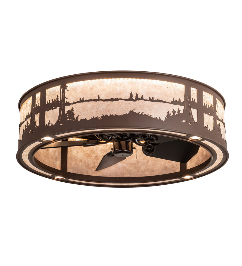 Meyda Tiffany 202146 LED Chandel-Air, Cafe Noir