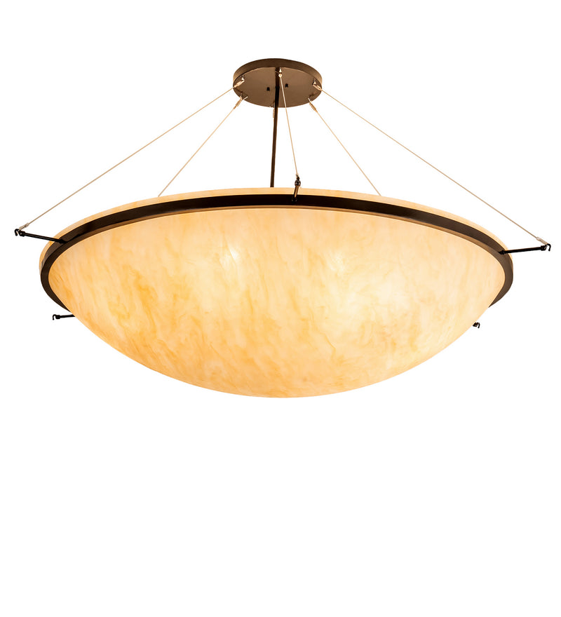 Meyda Tiffany 202192 Eight Light Inverted Pendant, Timeless Bronze