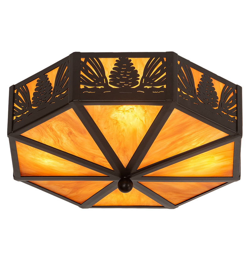 Meyda Tiffany 202202 LED Semi-Flushmount, Solar Black