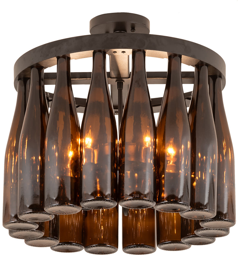 Meyda Tiffany 202857 Five Light Chandelier, Textured Black