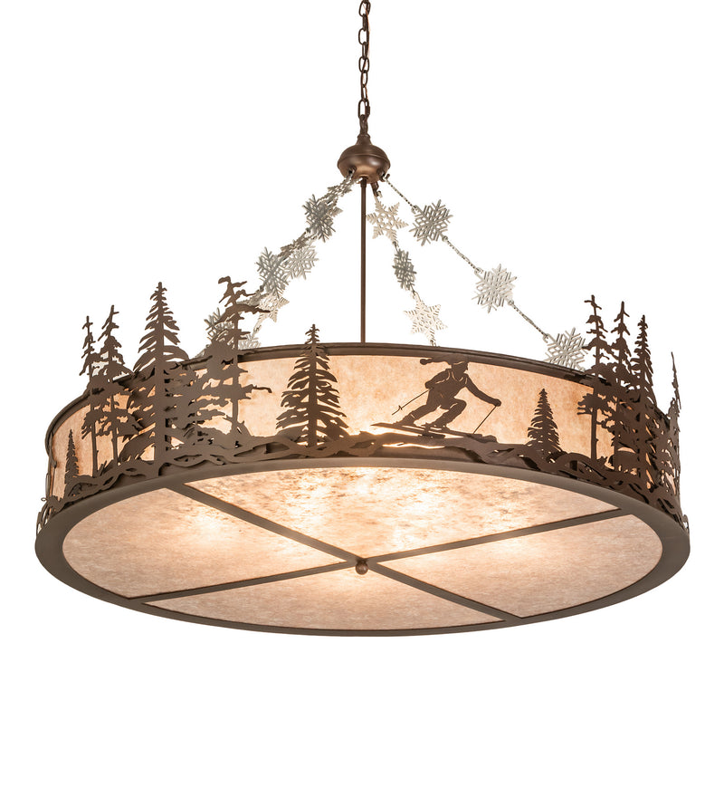 Meyda Tiffany 203683 Eight Light Pendant, Caf Noir