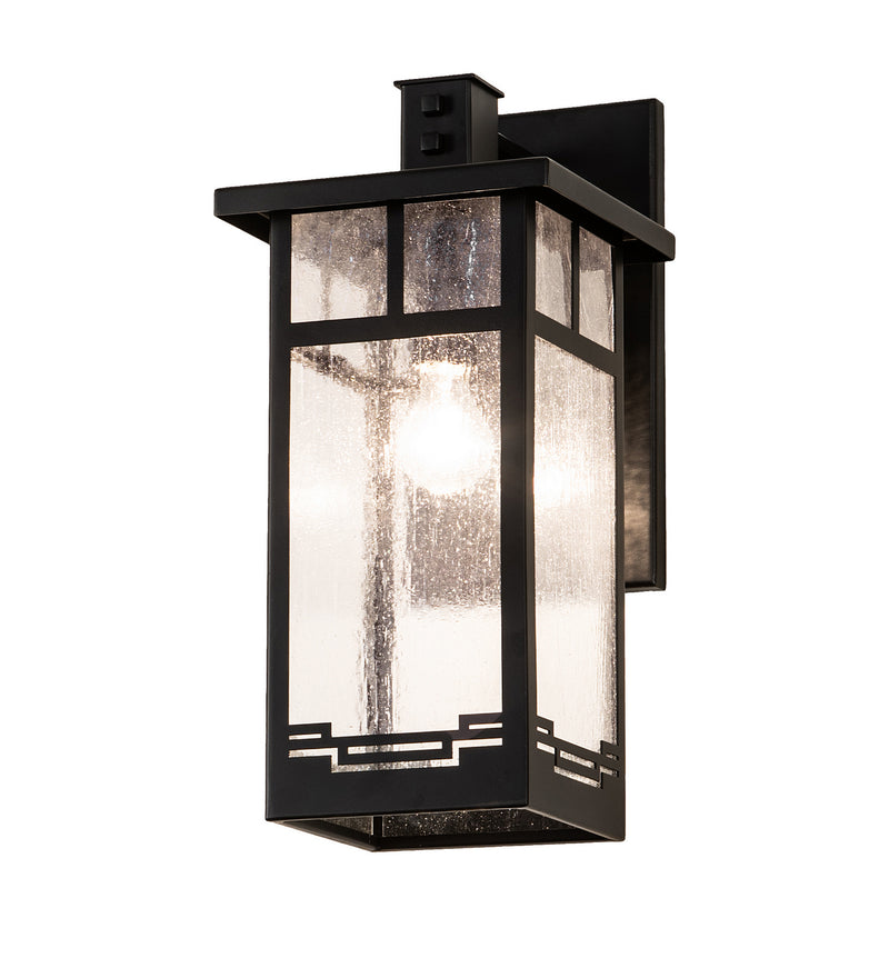 Meyda Tiffany 203955 One Light Wall Sconce, Solar Black