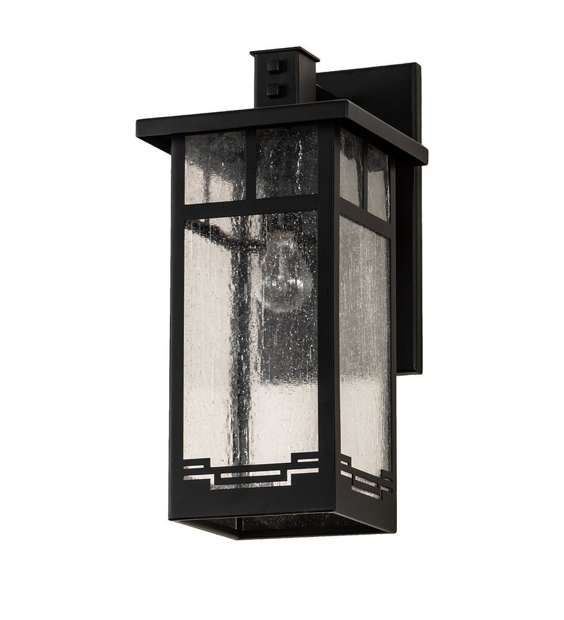Meyda Tiffany 203955 One Light Wall Sconce, Solar Black