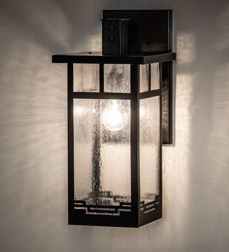 Meyda Tiffany 203955 One Light Wall Sconce, Solar Black
