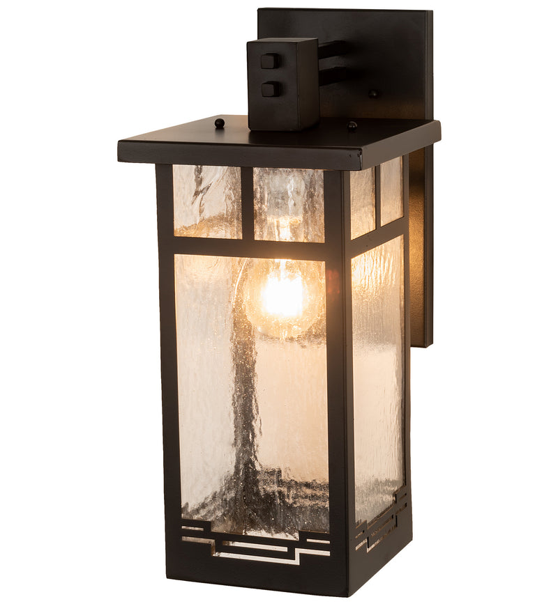Meyda Tiffany 203955 One Light Wall Sconce, Solar Black