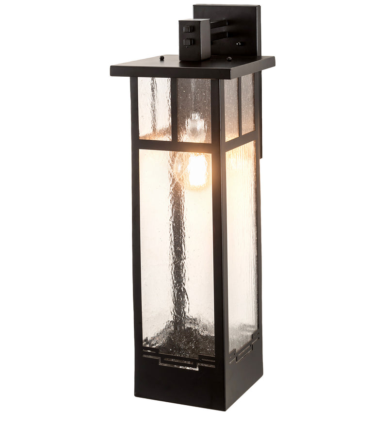 Meyda Tiffany 203956 One Light Wall Sconce, Solar Black