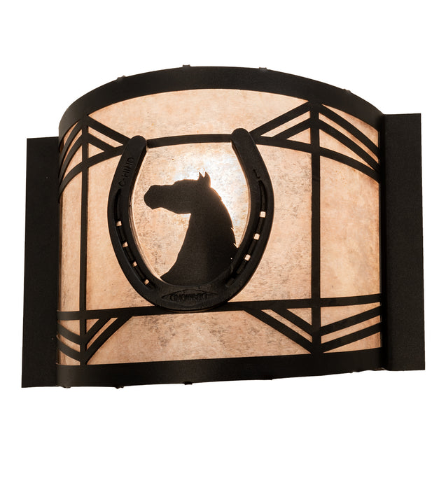 Meyda Tiffany 203963 One Light Wall Sconce, Textured Black