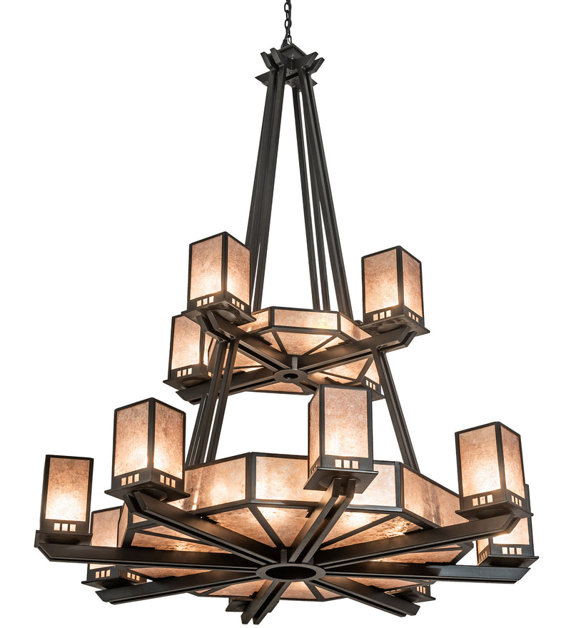 Meyda Tiffany 203999 24 Light Chandelier, Solar Black