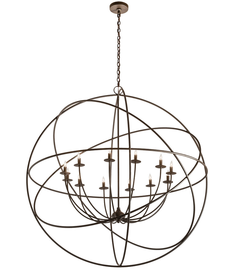 Meyda Tiffany 204082 12 Light Chandelier, Oil Rubbed Bronze