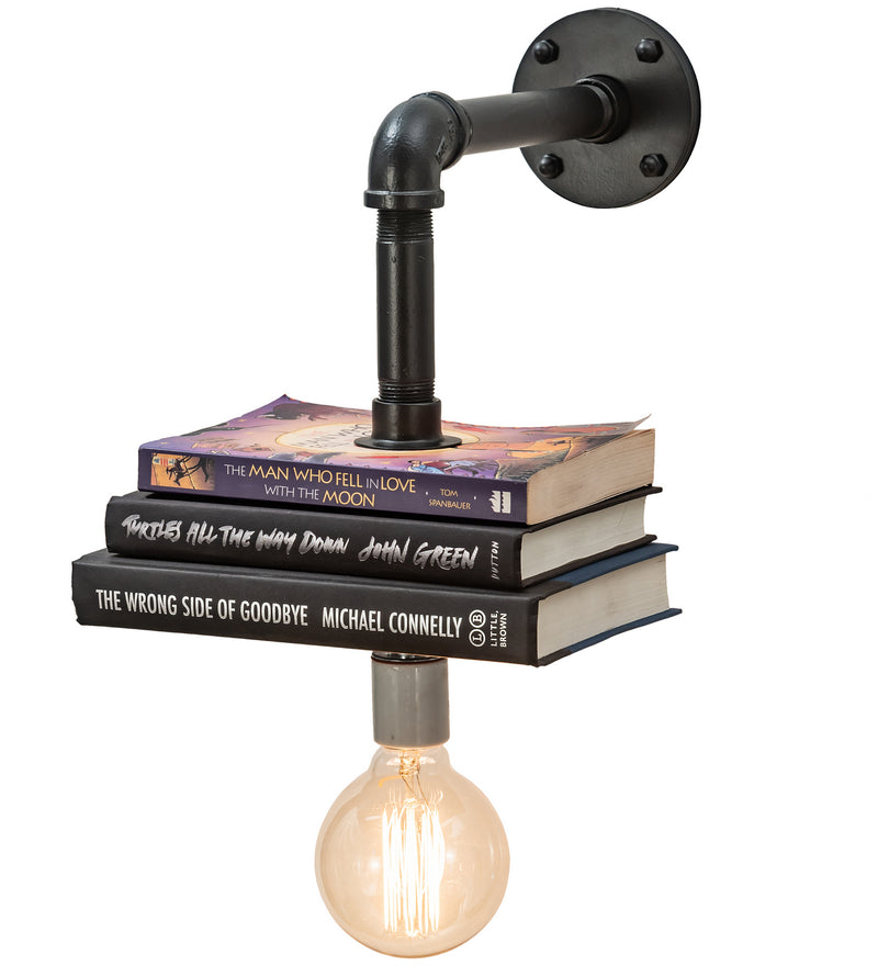 Meyda Tiffany 204149 One Light Wall Sconce, Solar Black