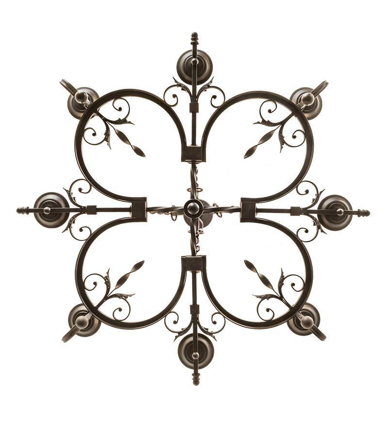 Meyda Tiffany 204195 Eight Light Chandelier, Chestnut