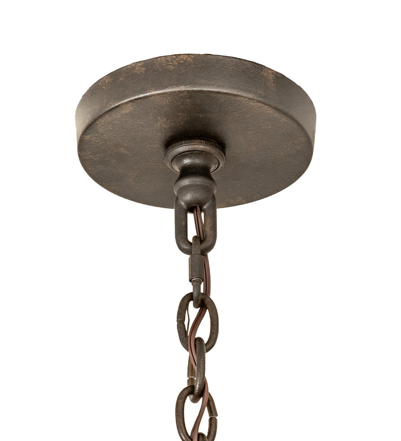 Meyda Tiffany 204195 Eight Light Chandelier, Chestnut