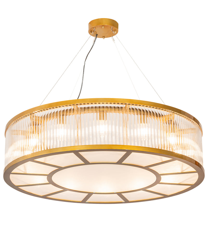 Meyda Tiffany 204402 12 Light Pendant, Matte Buttered Brass