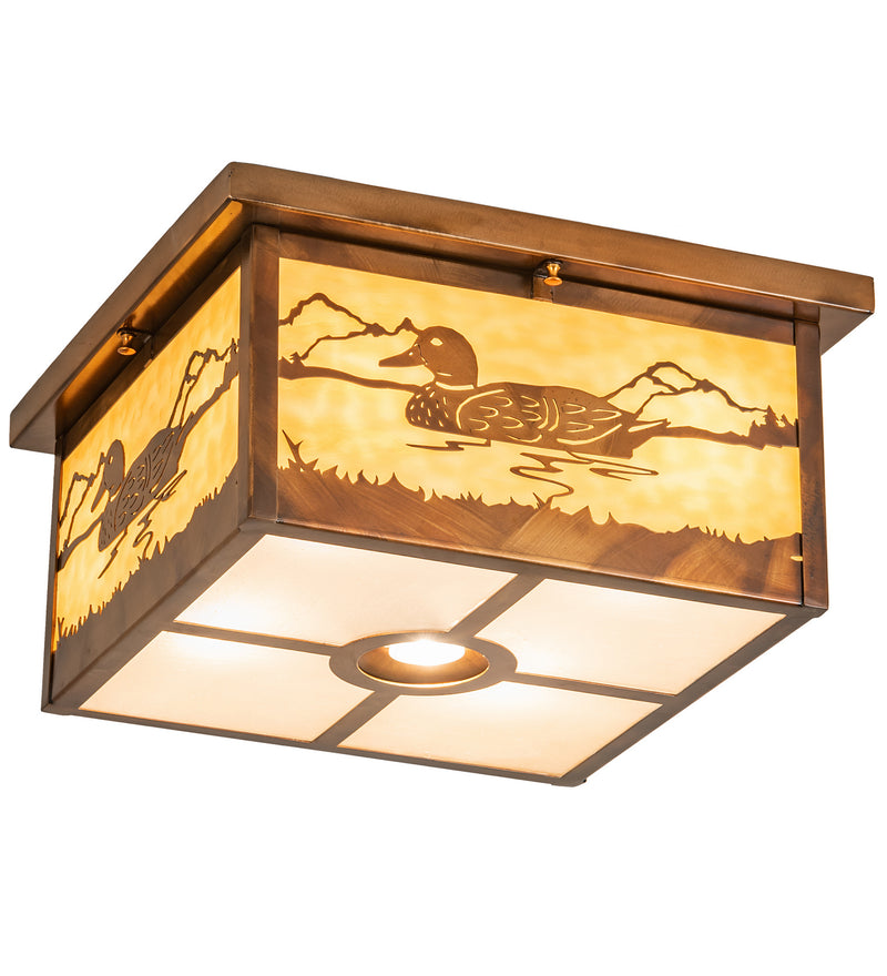 Meyda Tiffany 204419 Five Light Flushmount, Vintage Copper