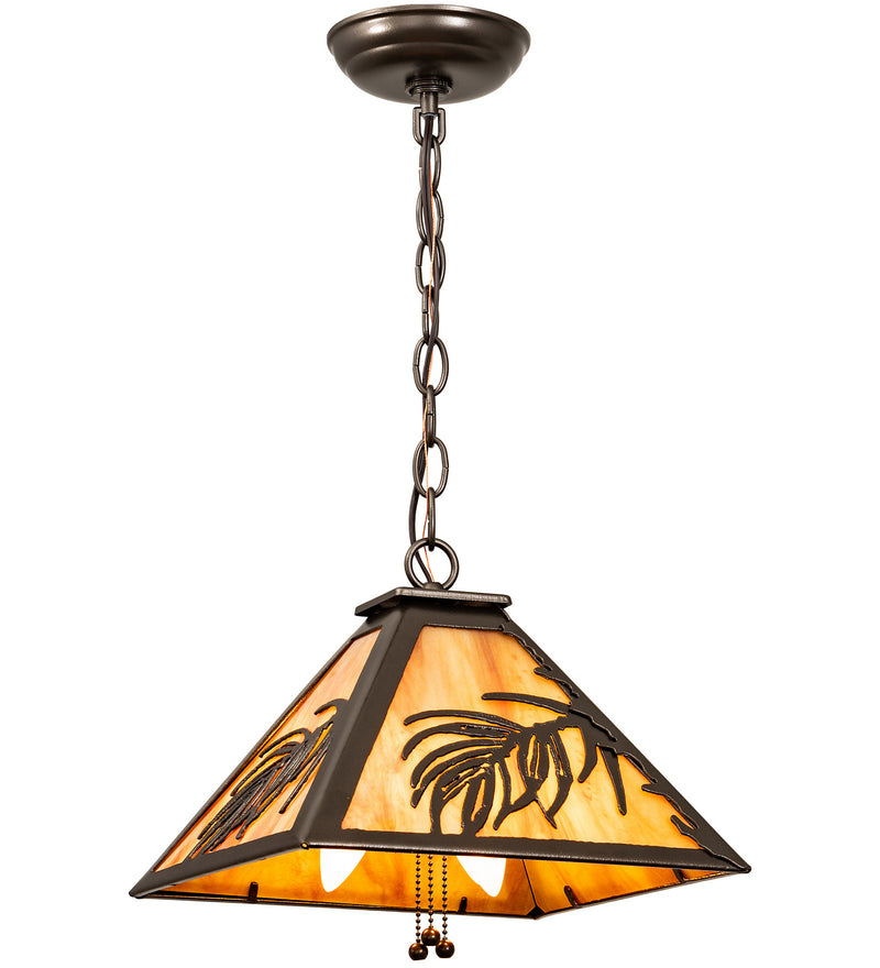 Meyda Tiffany 204754 Three Light Pendant, Ext Oil Rubbed Bronze