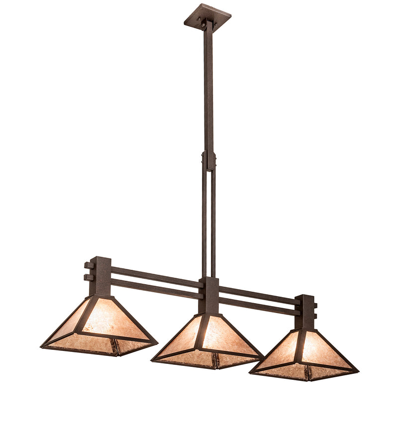 Meyda Tiffany 205016 Three Light Island Pendant, Dark Roast