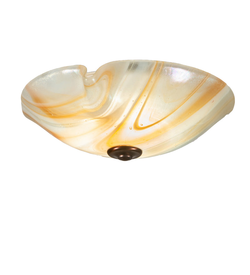 Meyda Tiffany 205072 LED Flushmount, C-Mahogany Bronze