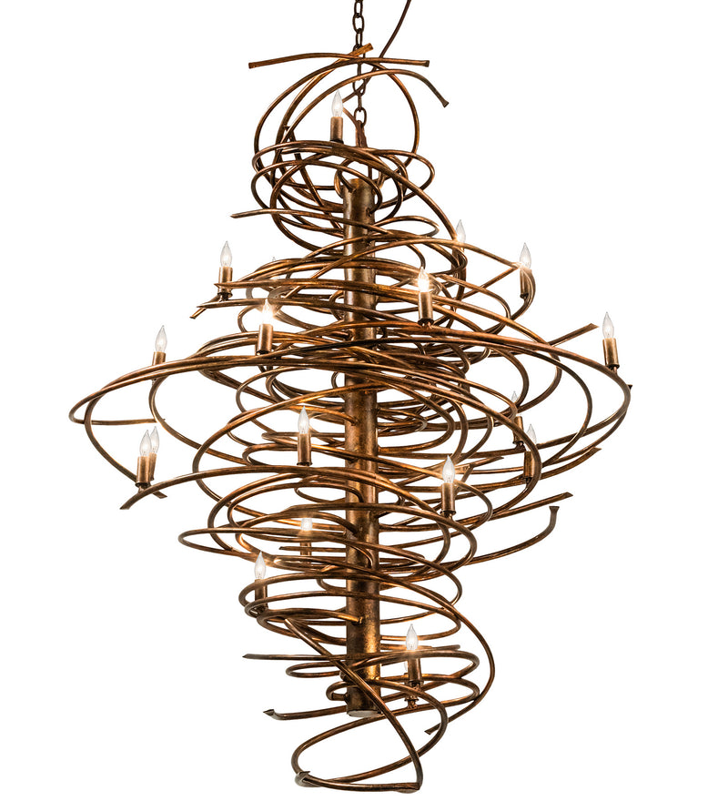 Meyda Tiffany 205191 20 Light Chandelier, Aged Gilded Gold