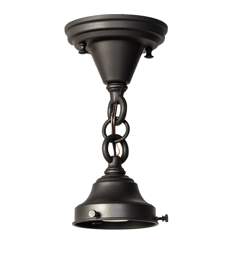 Meyda Tiffany 205267 One Light Pendant Hardware, Wrought Iron