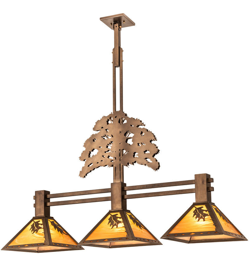 Meyda Tiffany 205479 Three Light Island Pendant, Antique Copper