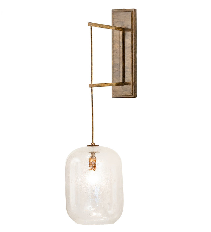 Meyda Tiffany 205543 One Light Wall Sconce, Brushed Brass