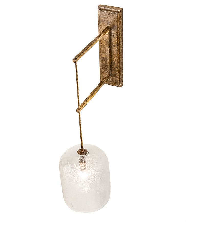 Meyda Tiffany 205543 One Light Wall Sconce, Brushed Brass