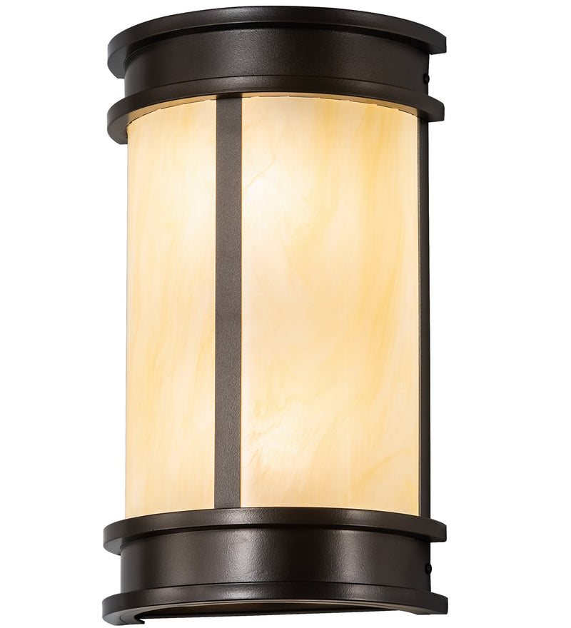 Meyda Tiffany 210234 LED Wall Sconce, Exterior Oil Rubbed Bronze