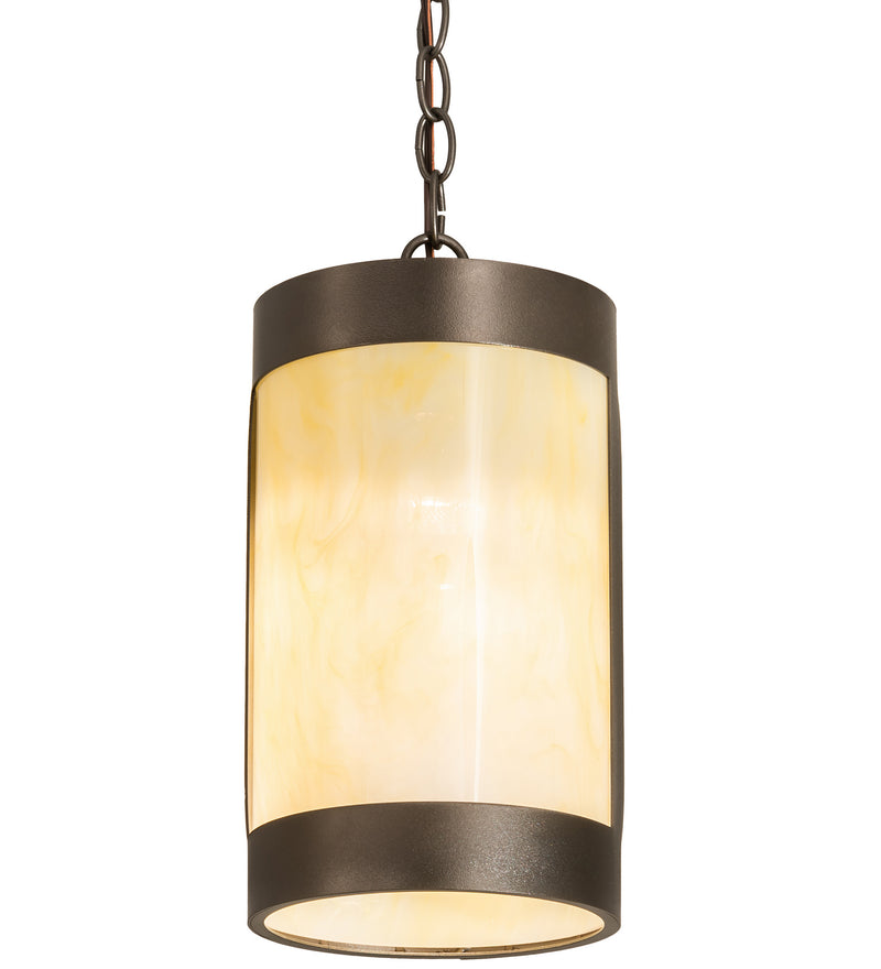 Meyda Tiffany 210235 One Light Pendant, Exterior Oil Rubbed Bronze