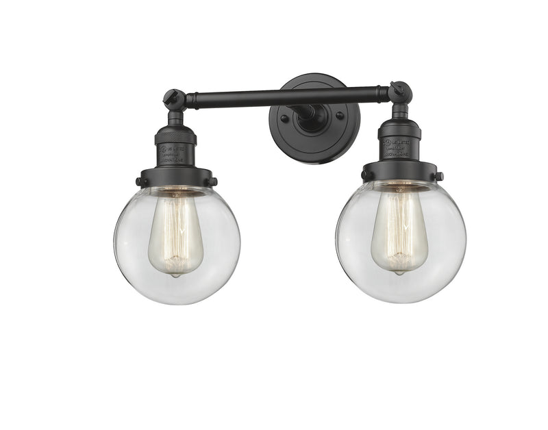 Innovations 208-OB-G202-6 Two Light Bath Vanity, Oil Rubbed Bronze