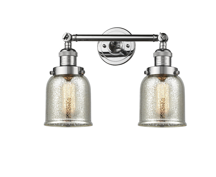 Innovations 208-PC-G58 Two Light Bath Vanity, Polished Chrome