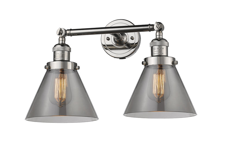 Innovations 208-PN-G43-LED LED Bath Vanity, Polished Nickel