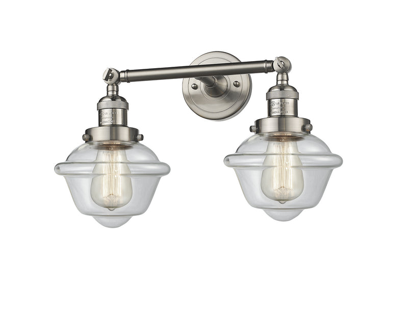 Innovations 208-SN-G532 Two Light Bath Vanity, Brushed Satin Nickel