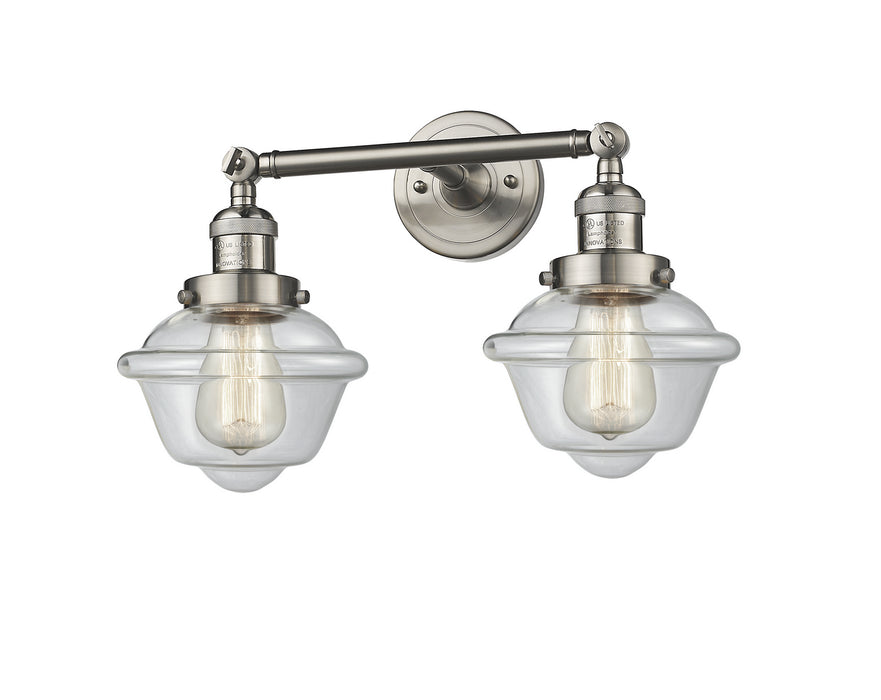 Innovations 208-SN-G532 Two Light Bath Vanity, Brushed Satin Nickel