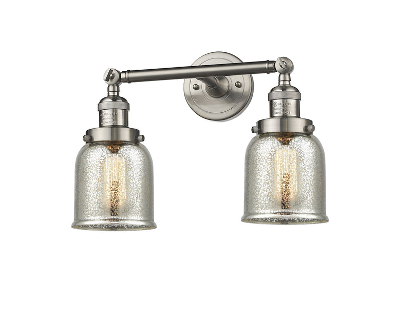 Innovations 208-SN-G58 Two Light Bath Vanity, Brushed Satin Nickel