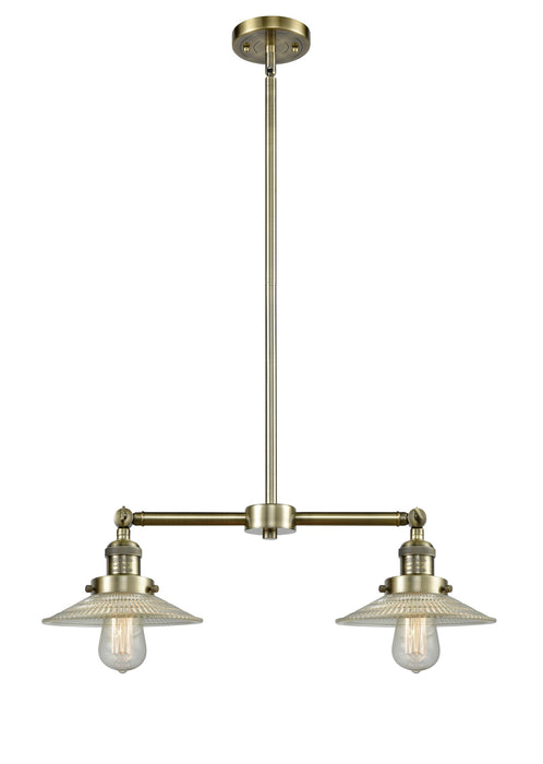 Innovations 209-AB-G2 Two Light Island Pendant, Antique Brass