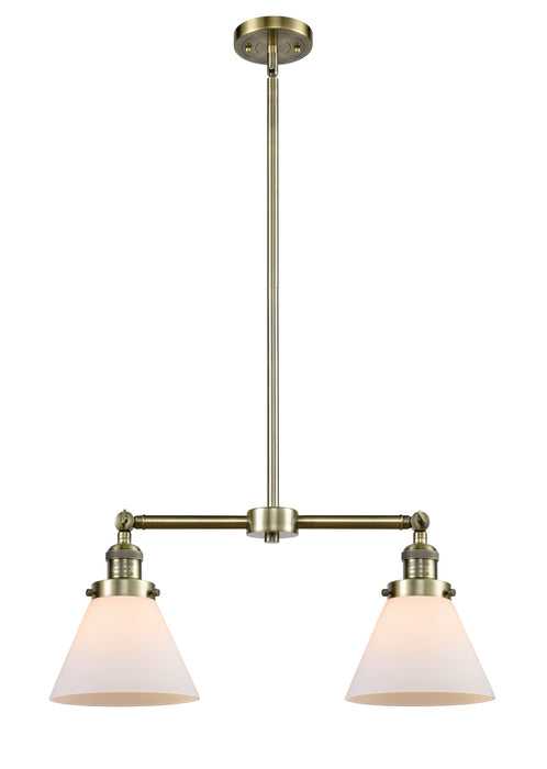 Innovations 209-AB-G41 Two Light Island Pendant, Antique Brass