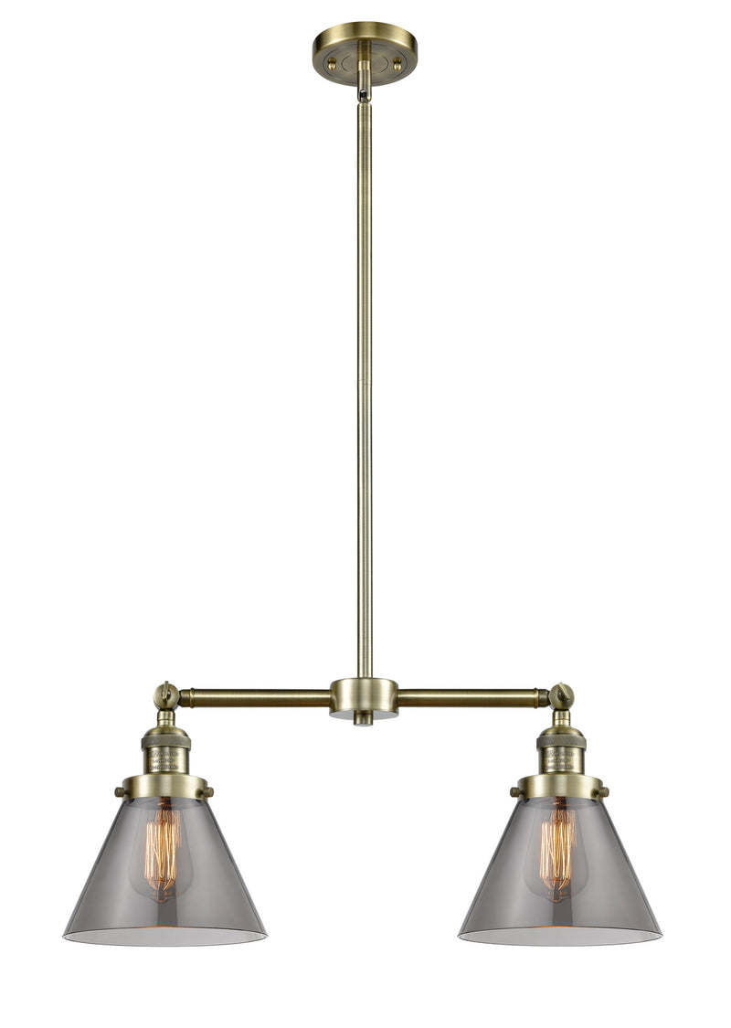 Innovations 209-AB-G43-LED LED Island Pendant, Antique Brass
