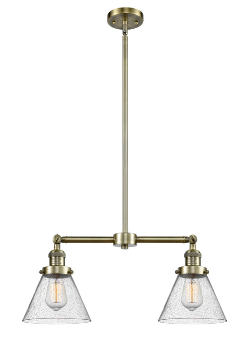 Innovations 209-AB-G44-LED LED Island Pendant, Antique Brass