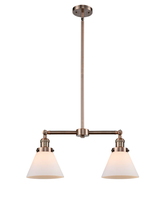 Innovations 209-AC-G41 Two Light Island Pendant, Antique Copper