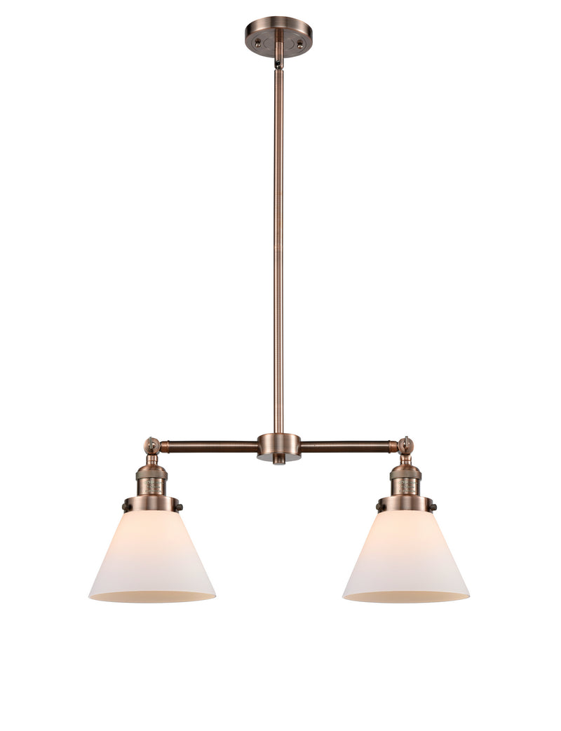 Innovations 209-AC-G41-LED LED Island Pendant, Antique Copper