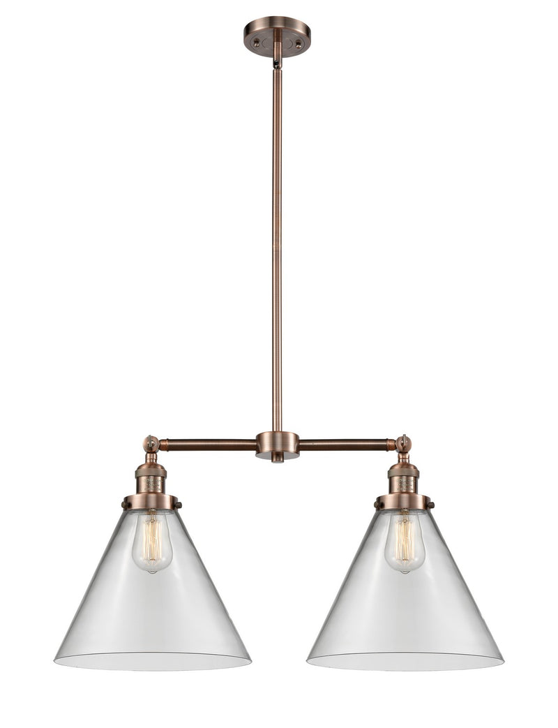 Innovations 209-AC-G42-L-LED LED Island Pendant, Antique Copper