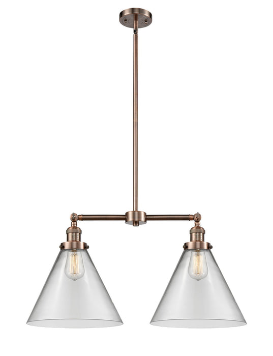 Innovations 209-AC-G42-L-LED LED Island Pendant, Antique Copper