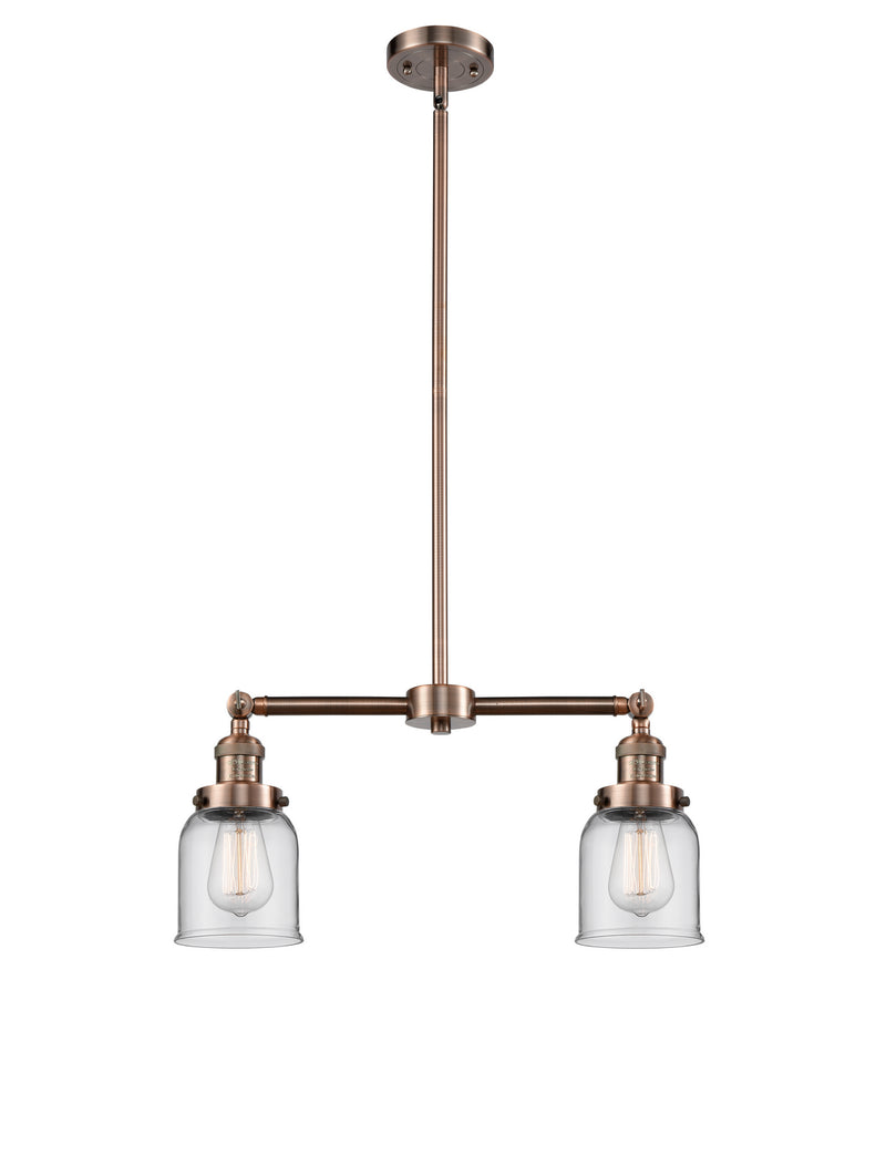 Innovations 209-AC-G52-LED LED Island Pendant, Antique Copper