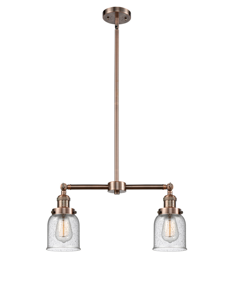 Innovations 209-AC-G54-LED LED Island Pendant, Antique Copper